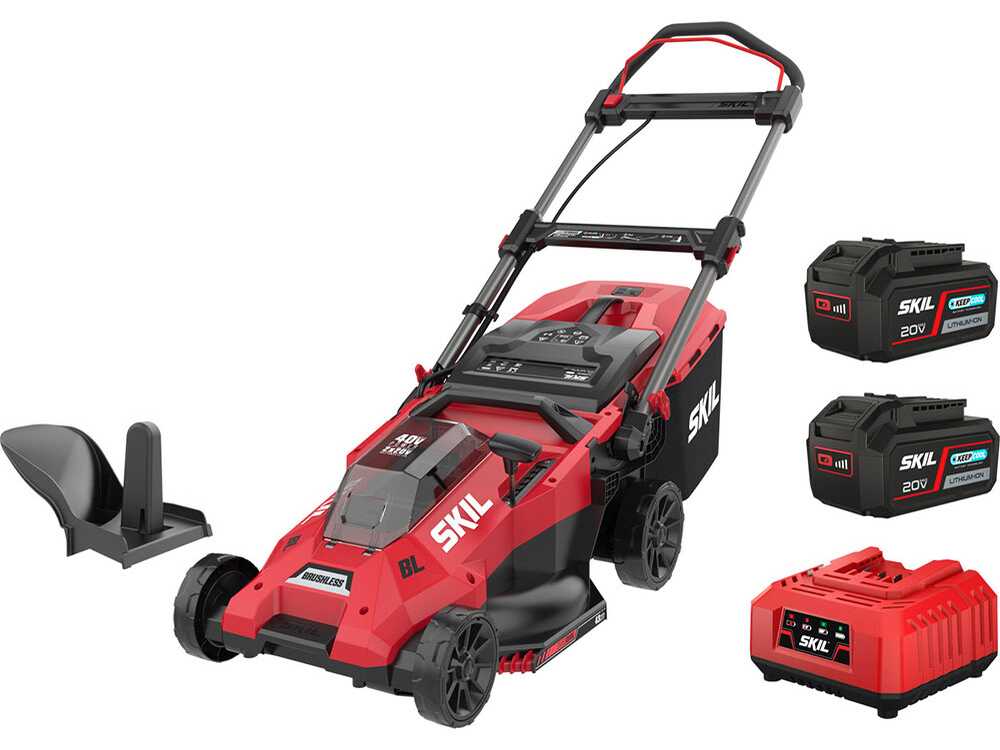 PROMO - SKIL 0140 BA - Akku-Rasenmäher - 2x20V/4ah - 43cm Schnittbreite