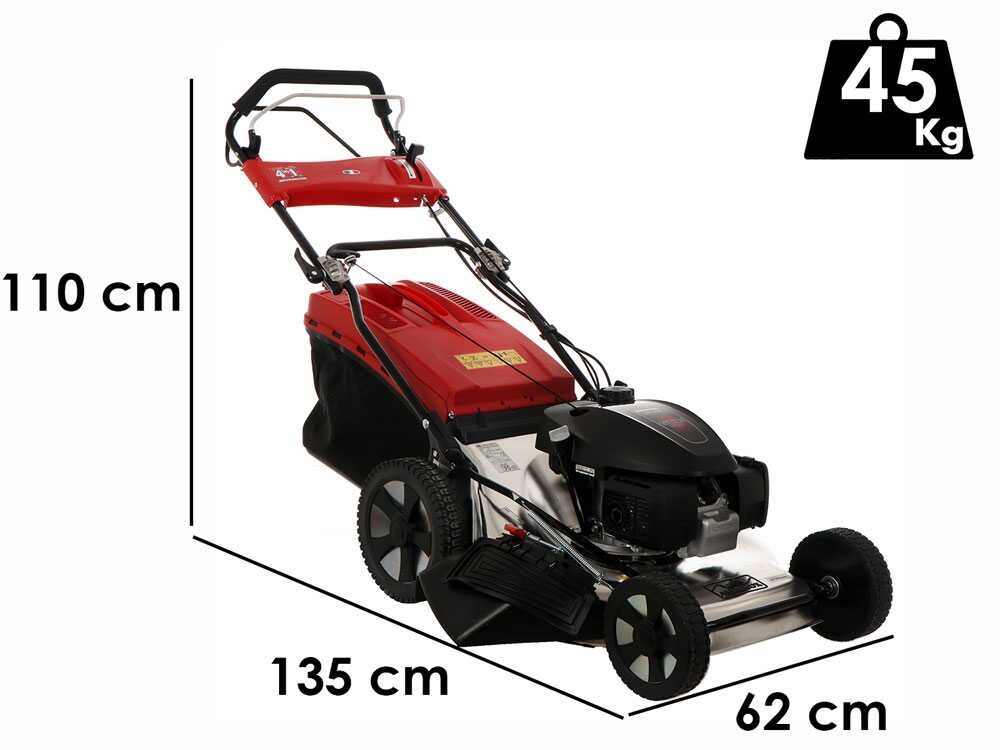 Rasenmäher aus rostfreiem Stahl Marina Systems MX 57 3V - 3 Gänge - Honda GCVx 200 Motor