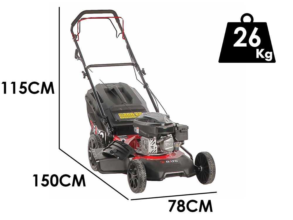 Rato Multipower RMS46Q-V145 - Rasenmäher mit Radantrieb - Rato-Motor 144 ccm