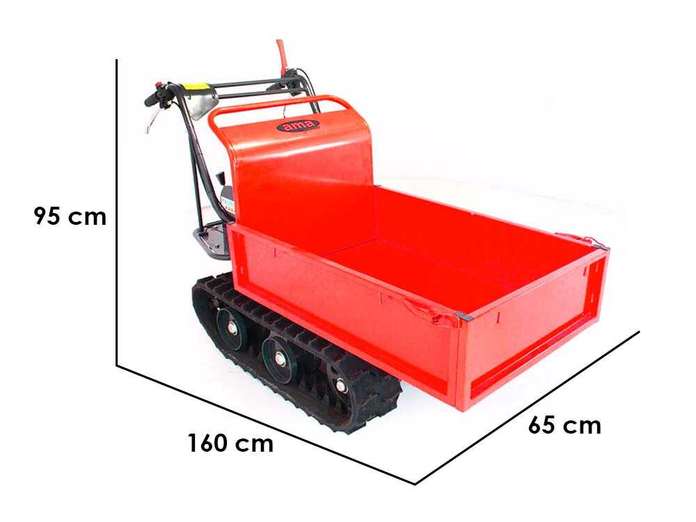 Raupendumper AMA TAG300T mit ausdehnbarer Mulde - Tragfähigkeit 300 Kg