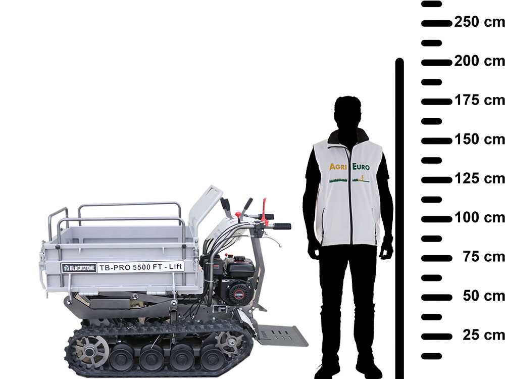 Raupendumper Blackstone TB-PRO 5500 FT-Lift - Mulde mit Scherenhubmechanismus – Bild 2