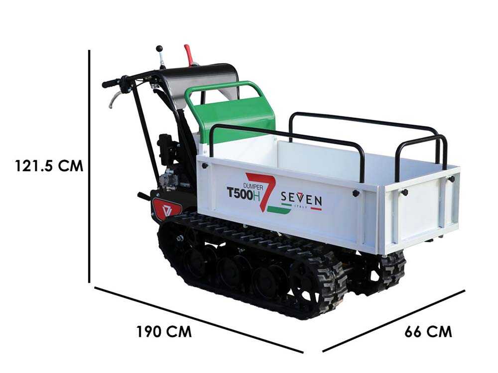 Raupendumper Seven Italy T500H GX-E - ausziehbare Mulde - Tragfähigkeit 500 kg
