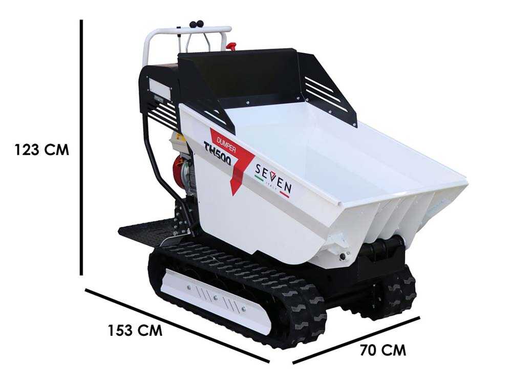 Raupendumper Seven Italy TH500 GX 200 - hydraulische Dumper Mulde 500 kg