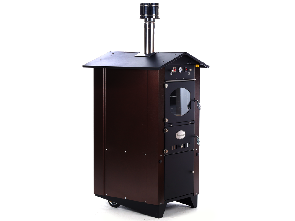 Rossofuoco Garden 80 - Holzbackofen für den Außenbereich - Braun – Bild 3