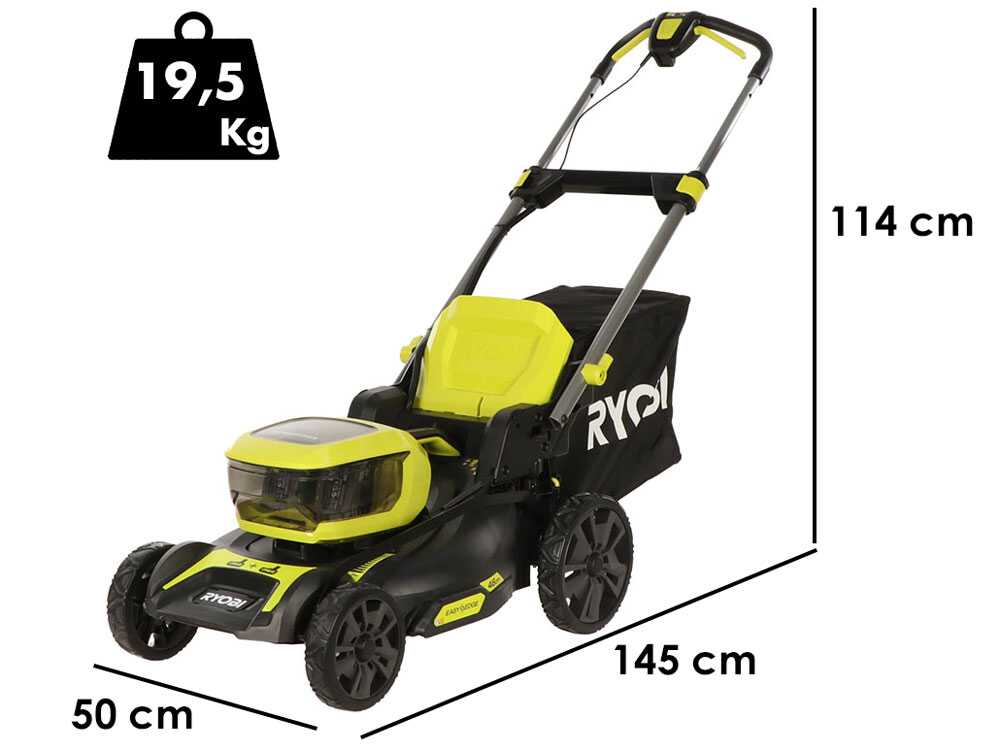 Ryobi RY18LMX46A-0 – Akku-Rasenmäher 36 V – Schnittbreite 46 cm – OHNE AKKUS UND LADEGERÄT