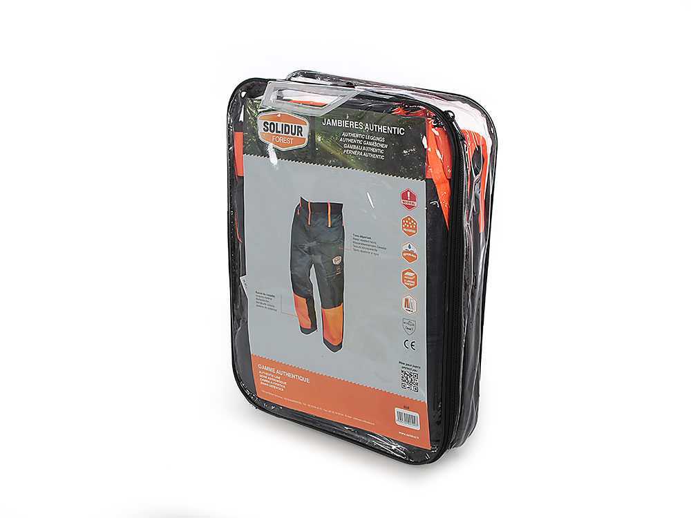 Schnittfeste Schutzbeinröhren für Motorsäge Solidur - Einheitsgröße – Bild 3