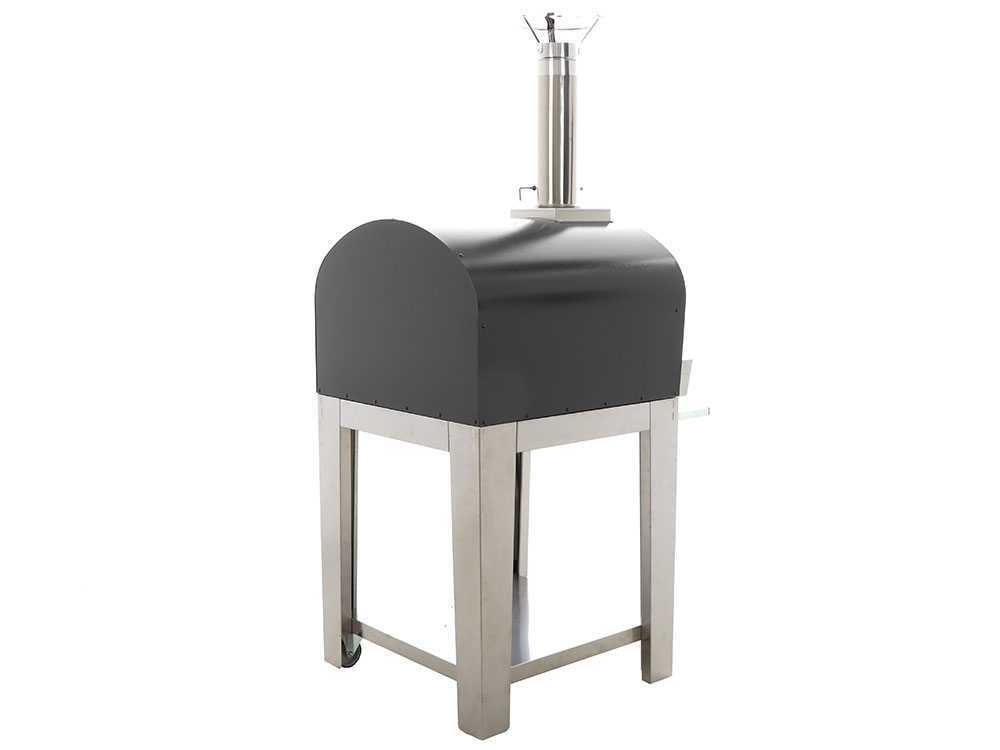 Seven Italy Persefone - Holzbackofen für draußen mit fahrbarem Untergestell - Anthrazit – Bild 3