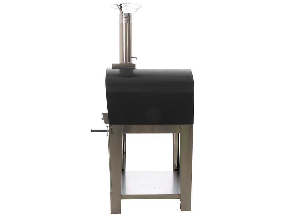 Seven Italy Persefone - Holzbackofen für draußen mit fahrbarem Untergestell - Anthrazit – Bild 4