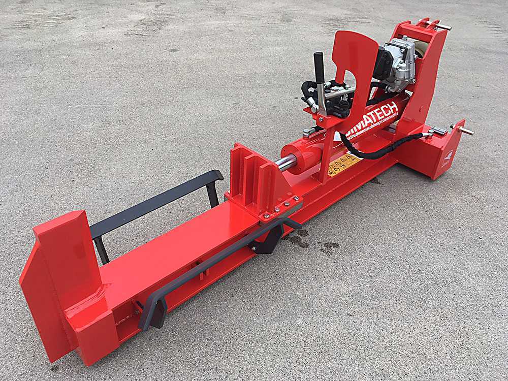 Simatech S350 - Liegender Holzspalter für Traktor - 35 T - Kolbenhub 800 mm