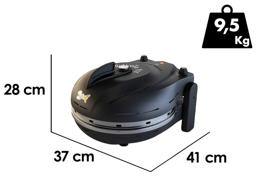 Spice Electronics Diavola Pro V 2.0 Nero - Pizzaofen - Pizzastein Biscotto di Casapulla