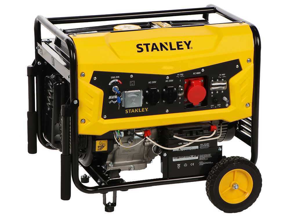 Stanley SG 6500B - Benzin Stromerzeuger - AVR - 6,5 kW - Dauerbetrieb 6 kW 400V – Bild 4