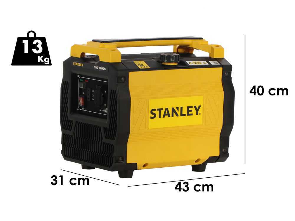 Stanley SIG 1200S - Inverter-Stromerzeuger 1,02 kW- Dauerleistung 1 kW - 230V