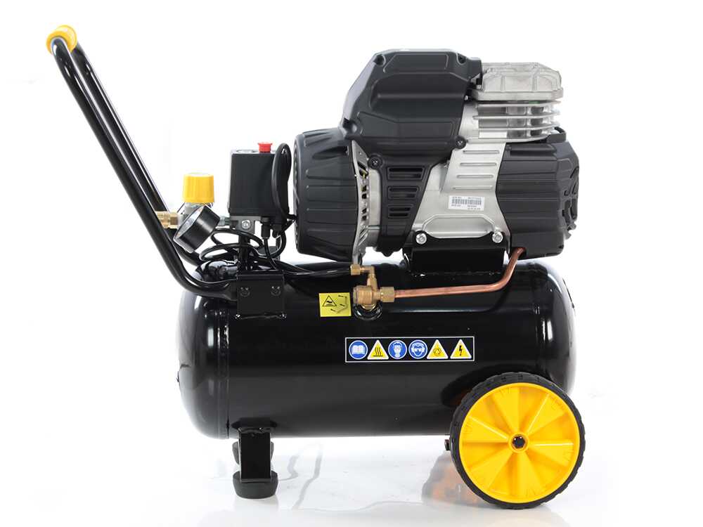 Stanley Sil Air 244/24 - Elektrischer Kompressor mit Wagen - Motor 1.5 PS, 24 Lt, oilless, leise – Bild 4