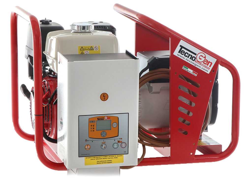 TecnoGen H8000 E/A - Benzin-Stromerzeuger 5.8 kW - Dauerleistung 5.2 kW - 230V + ATS – Bild 4