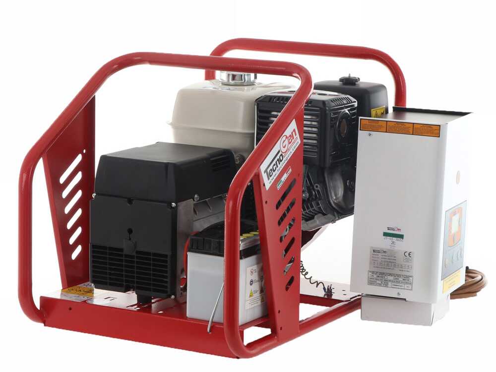 Tecnogen H8000 TE/A - Benzin-Stromerzeuger 6 kW mit AVR-Regelung - Dauerleistung 5.4 kW - 400V + ATS – Bild 4