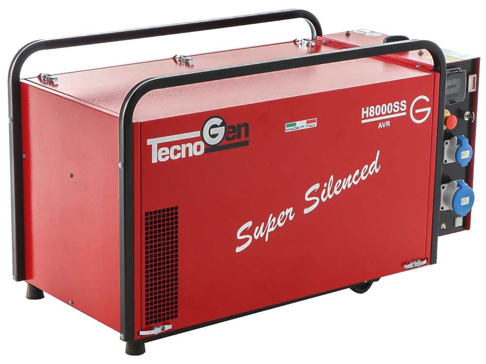 TecnoGen H8000SS/A - Benzin-Stromgenerator 5.8 kW leise - Dauerleistung 5,2 kW - 230V + ATS – Bild 3