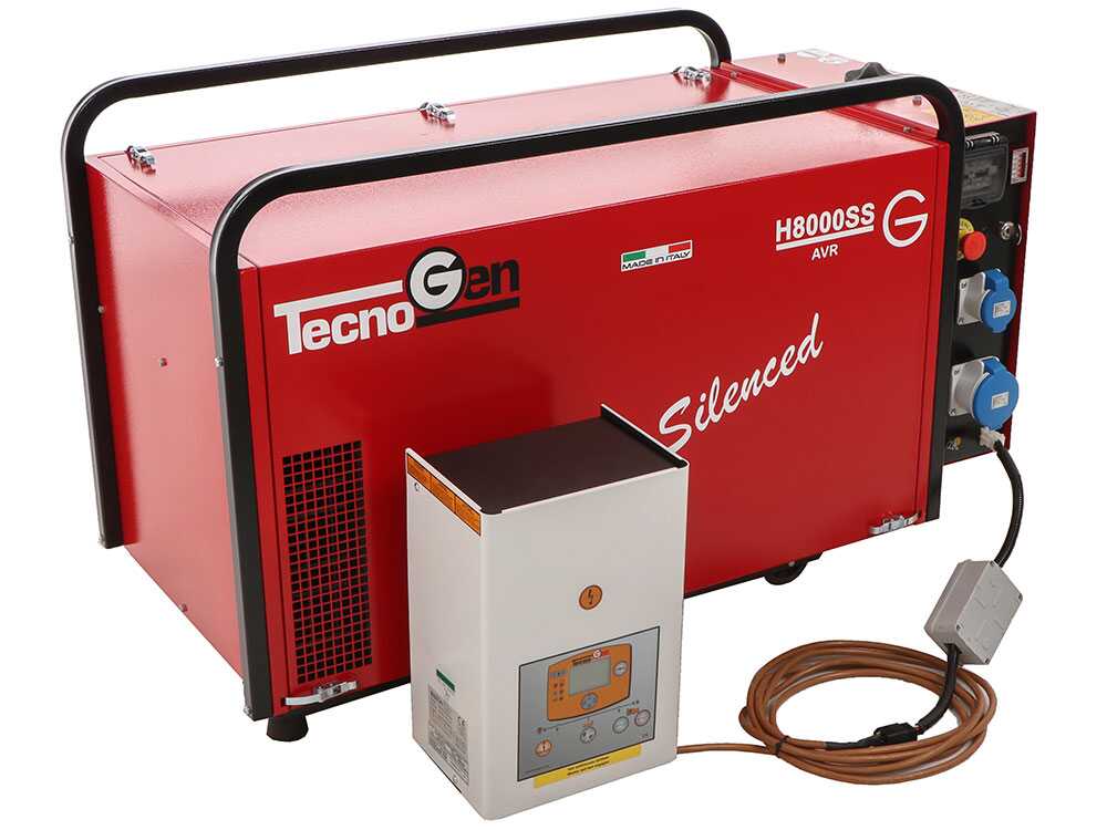 TecnoGen H8000SS/A - Benzin-Stromgenerator 5.8 kW leise - Dauerleistung 5,2 kW - 230V + ATS – Bild 4