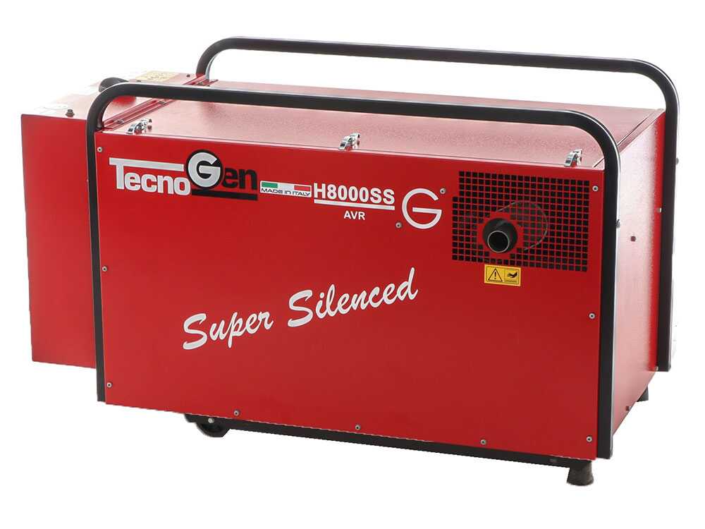 TecnoGen H8000SS - Leiser Benzin-Stromgenerator 5.8 kW - Dauerleistung 5.2 kW - 230V – Bild 4