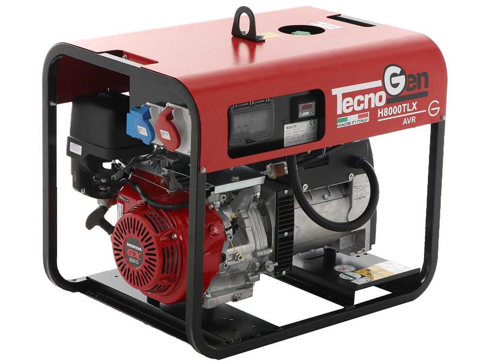 TecnoGen H8000TLX - Benzin- Stromerzeuger 6 kW - Dauerleistung 5.4 kW - 400V – Bild 4