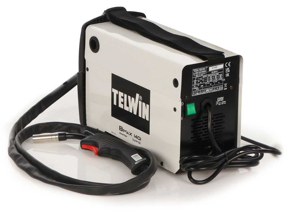 Telwin Bimax 140i Synergic - Inverter Drahtschweißgerät FLUX (no GAS), Gleichstrom (DC) – Bild 3