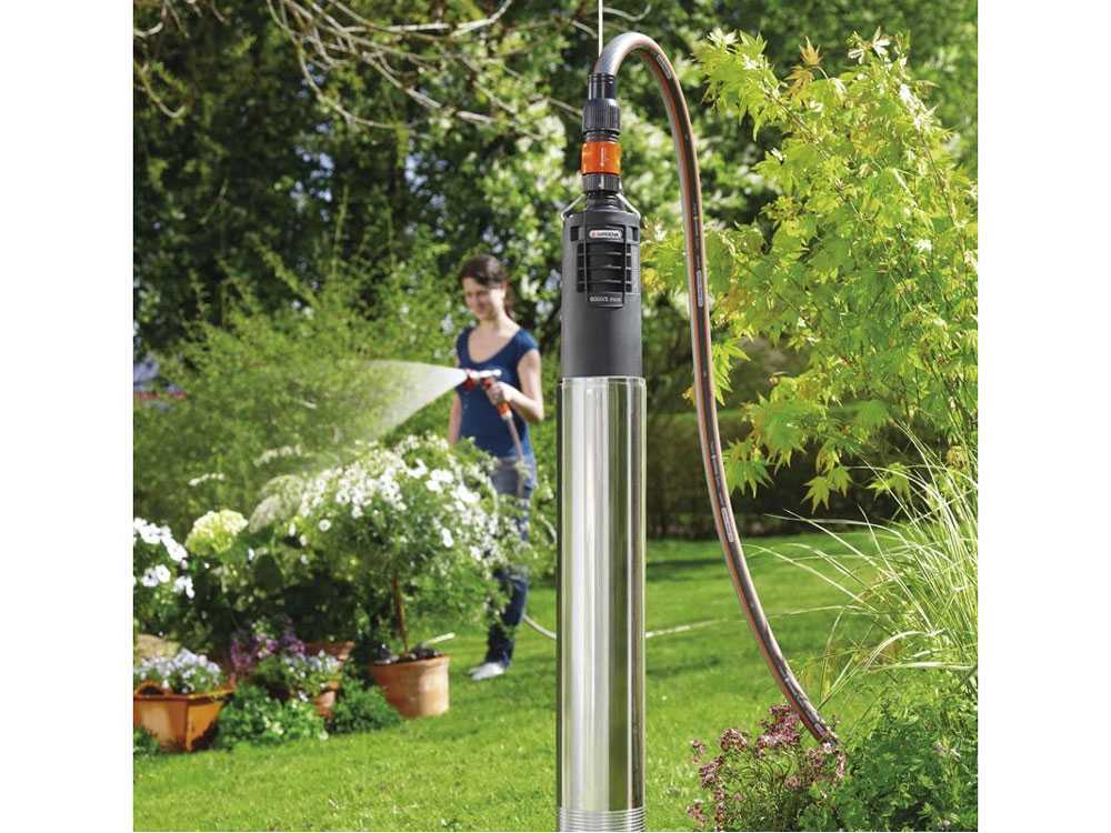 Tiefbrunnenpumpe Gardena 6000/5 Inox Automatic - für klares Wasser - eingebauter Schwimmer – Bild 3
