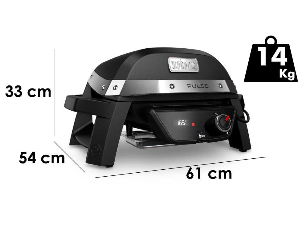 Weber Pulse 1000 – Elektrogrill - Grillfläche 41 x 31 cm